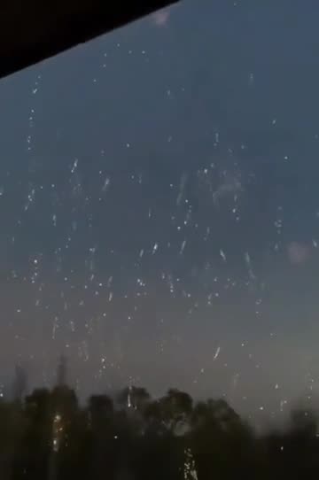 Russian incendiary munitions raining down on Chasiv Yar