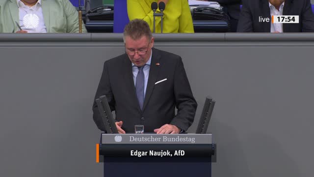 Edgar Naujok Rede vom 07.09.2022 - Wirtschaftliche Zusammenarbeit und Entwicklung
