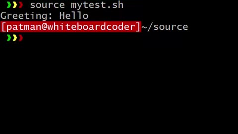 Linux: source ~/.profile