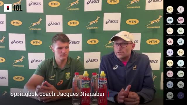 Springbok coach Jacques Nienaber speaks about the injury problems in the squad