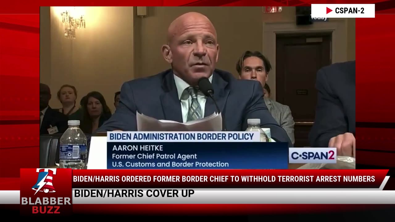 Biden/Harris Ordered Former Border Chief To Withhold Terrorist Arrest Numbers