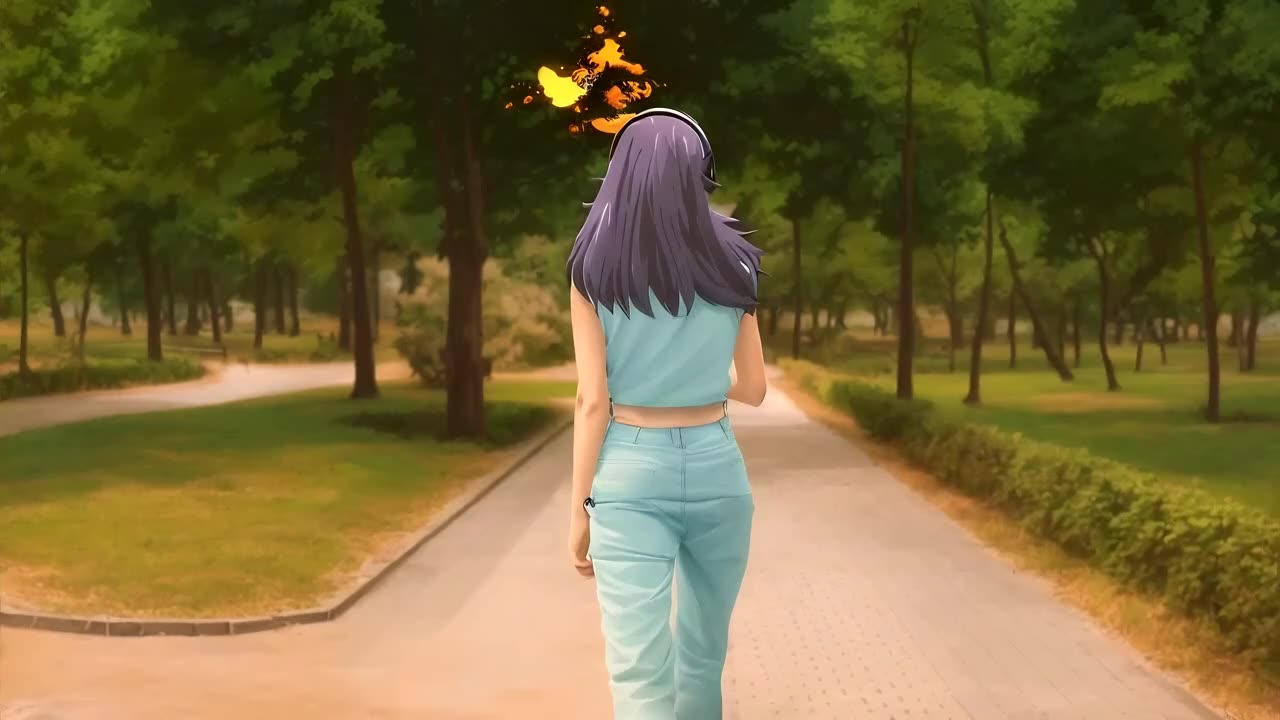 Relaxing Walk in a Park