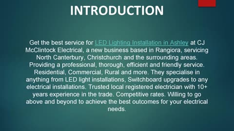 Get service for LED Lighting Installation in Ashley
