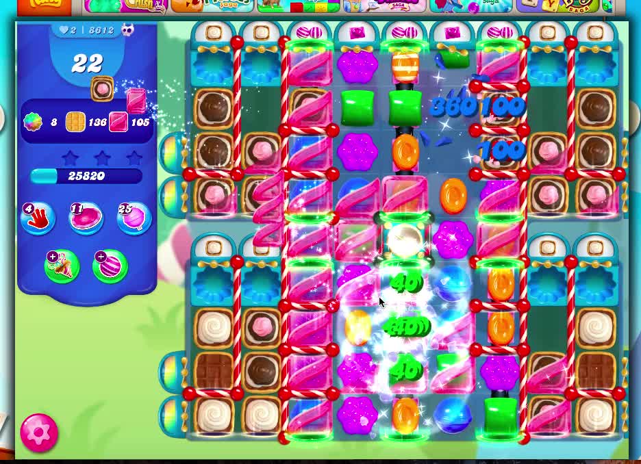 Candy Crush Level 8612 (No Boosters) 1/21/21 version