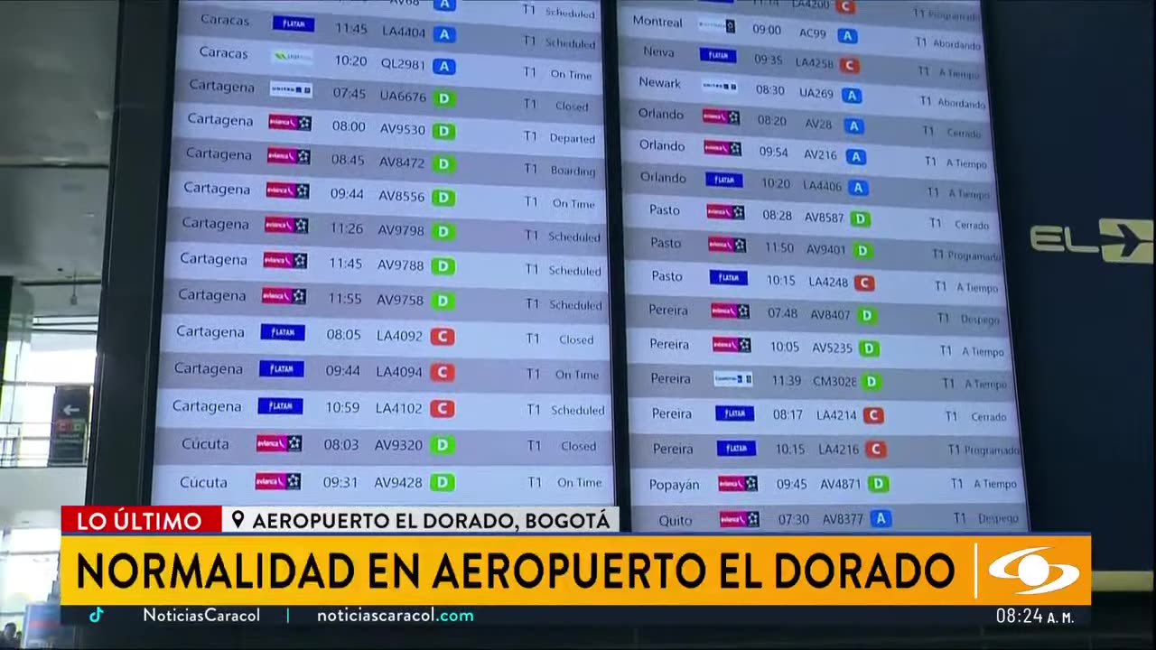 Avianca canceló 26 vuelos esta mañana como consecuencia de la escasez de combustible en el país