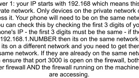 ERR_ADDRESS_UNREACHABLE to opening my localhost in Chrome Android