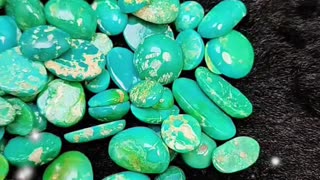 20250208-02 Natural turquoise cabochon green blue colorful gemstone free-shape Gift yourself