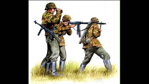 WW2 ART | Waffen SS MG 34 CREWS In Combat