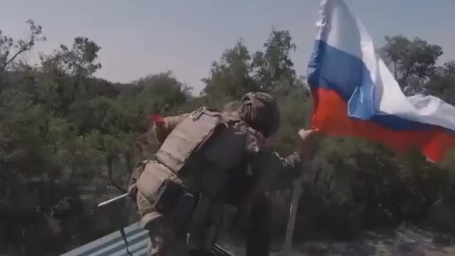 Special forces group with the call sign "Rusak" on the liberation of the last settlement in the LPR.