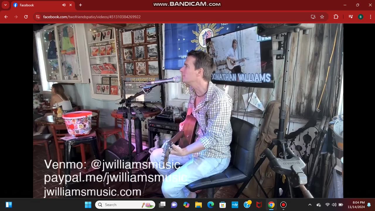 NOVEMBER 13 2024 Jonathan Williams Live At Two Friends Part 1