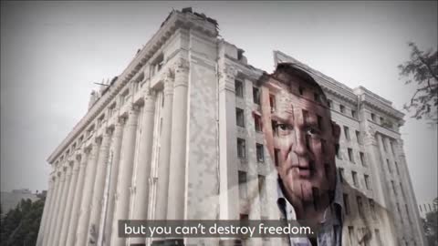 British actor Hugh Bonneville voiced the story of damaged and destroyed cultural monuments