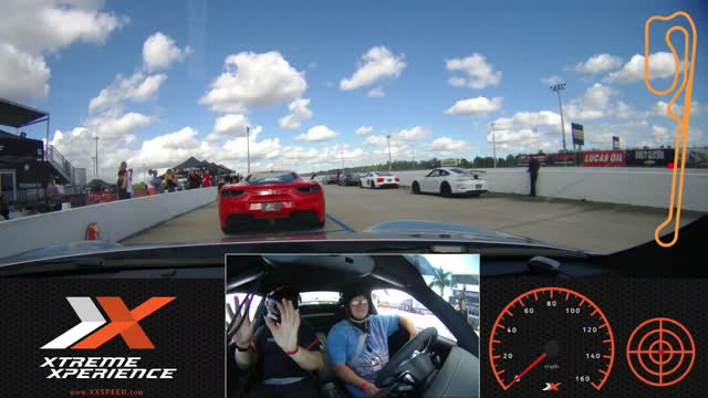 In a Porsch 911 GT3 at West Palm Beach Speedway