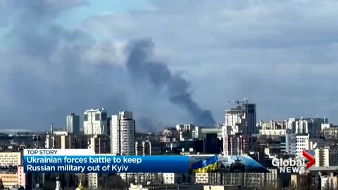 Ukrainian troops fight to hold Kyiv, but mayor warns city is surrounded by Russian forces