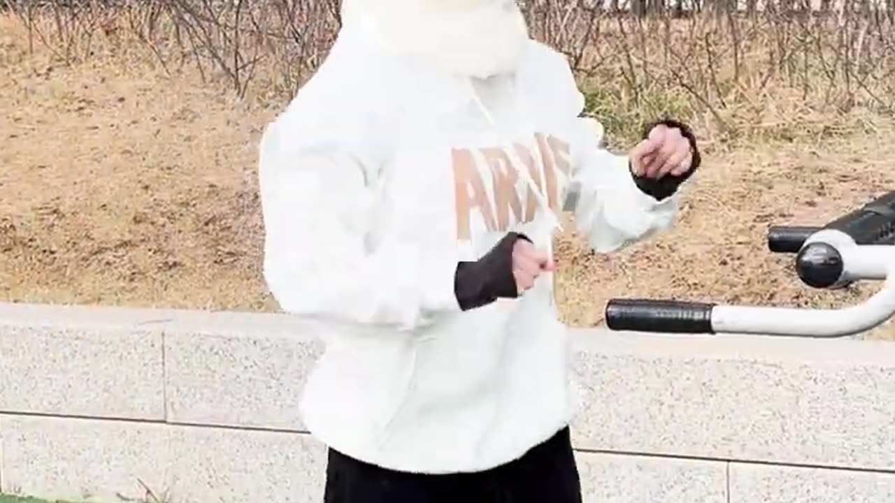 신호등 대신 공원🔥