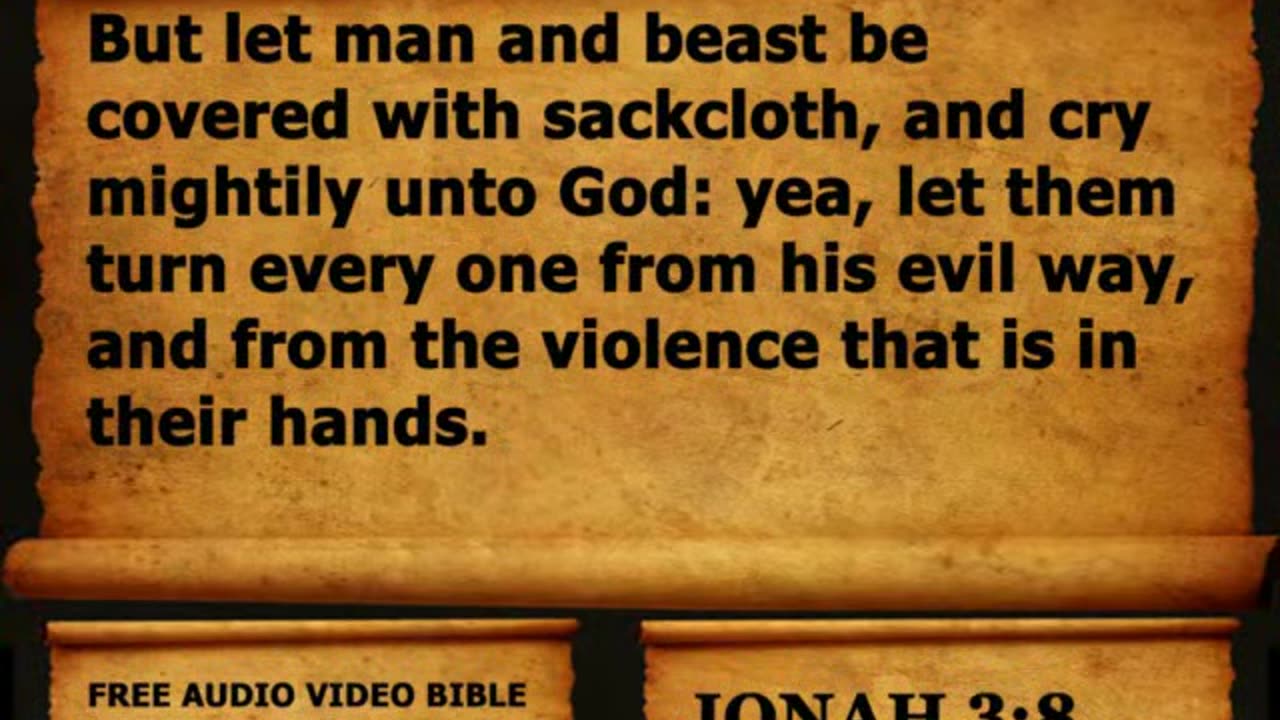 Bible Book 32. Jonah Complete 1-4, King James Version (KJV) Read Along Bible