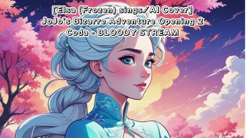 [Elsa (Frozen) sings/AI Cover] JoJo's Bizarre Adventure Opening 2 Coda - BLOODY STREAM