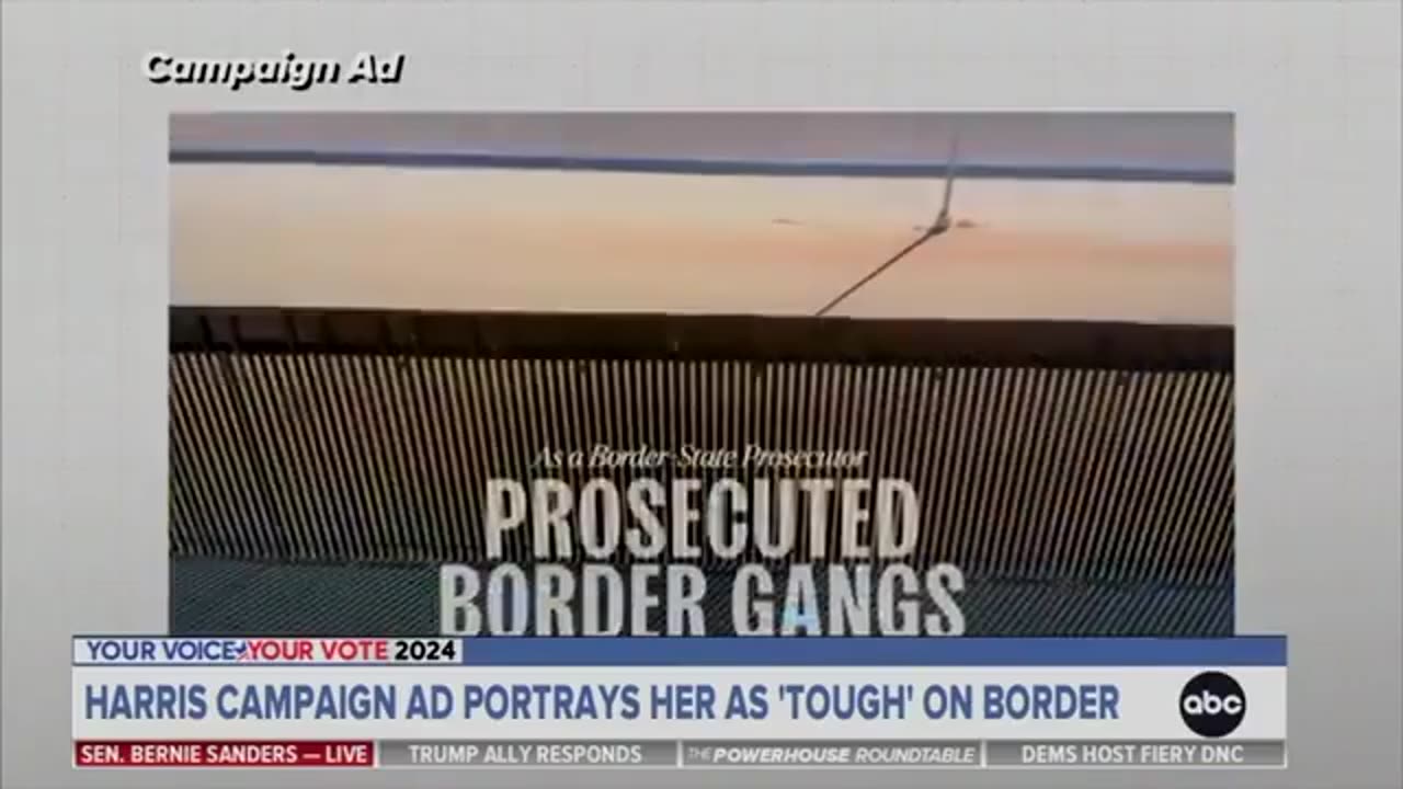 Even ABC is calling Kamala out for using images of President Trump’s border wall in her ads