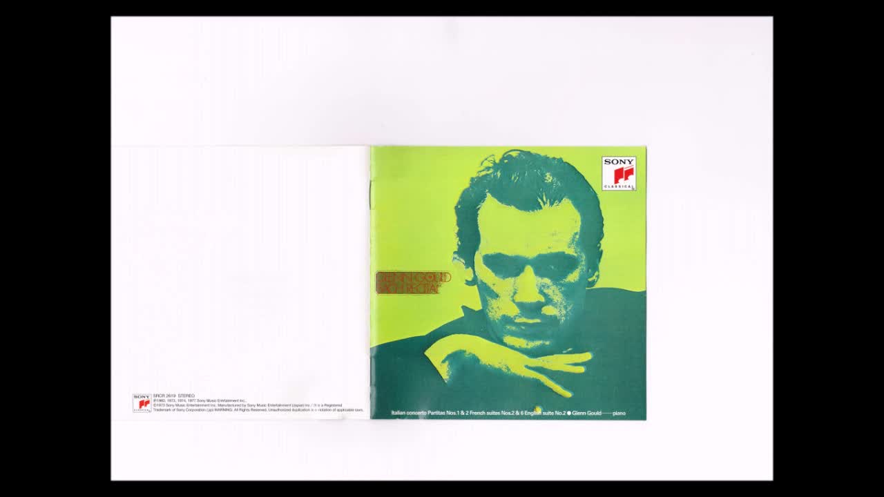 J.S.Bach - English suite No.2 Gould