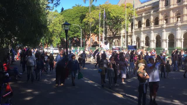 Freedom Rally Brisbane numbers larger than media claims. 24/7/21