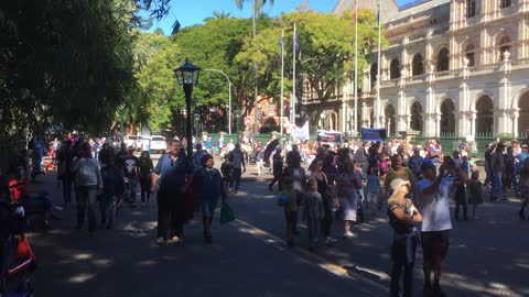 Freedom Rally Brisbane numbers larger than media claims. 24/7/21