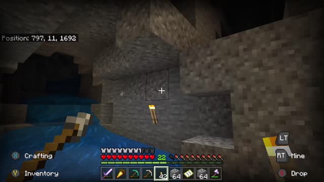 minecraft lets play episode 20 (still mining our way back home almost there now)