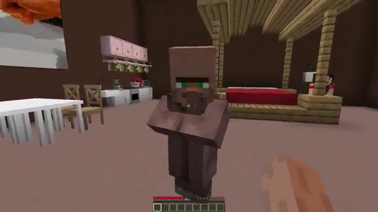 I Found a Secret House in Villager's Head in Minecraft /