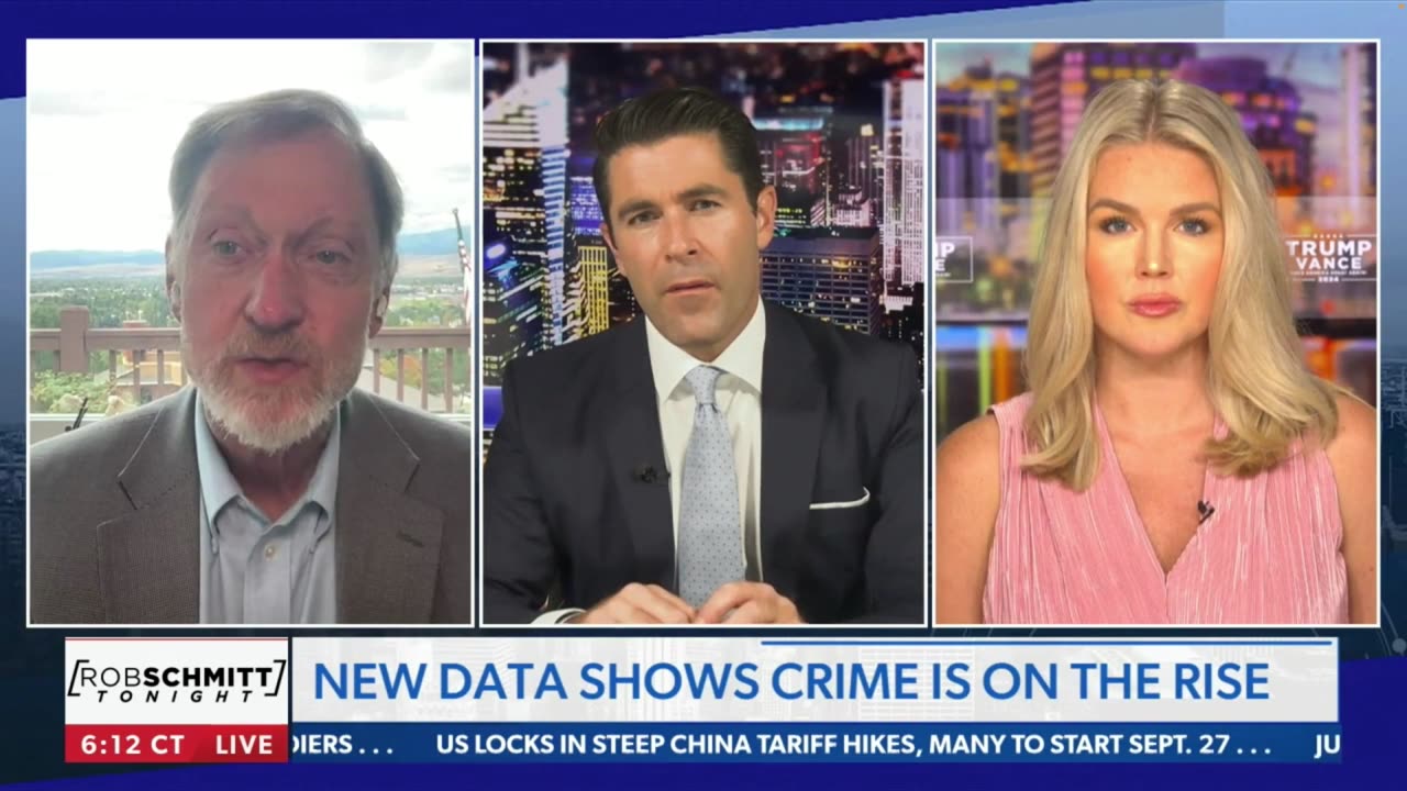 On NewsMax's Rob Schmitt Tonight: New Data Shows Crime is on the Rise