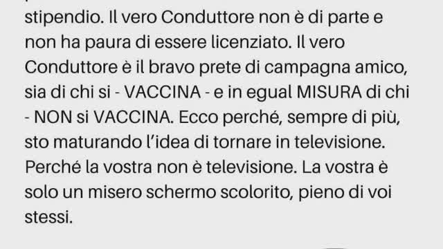 🔴 SCOOP: ADRIANO CELENTANO DIFENDE I NON VACCINATI