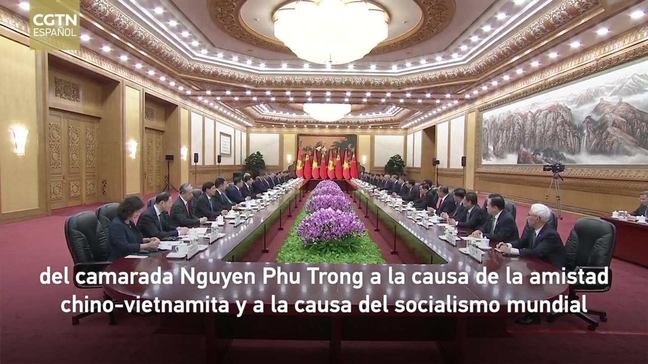 Xi Jinping sostiene conversaciones con el máximo líder de Vietnam, To Lam