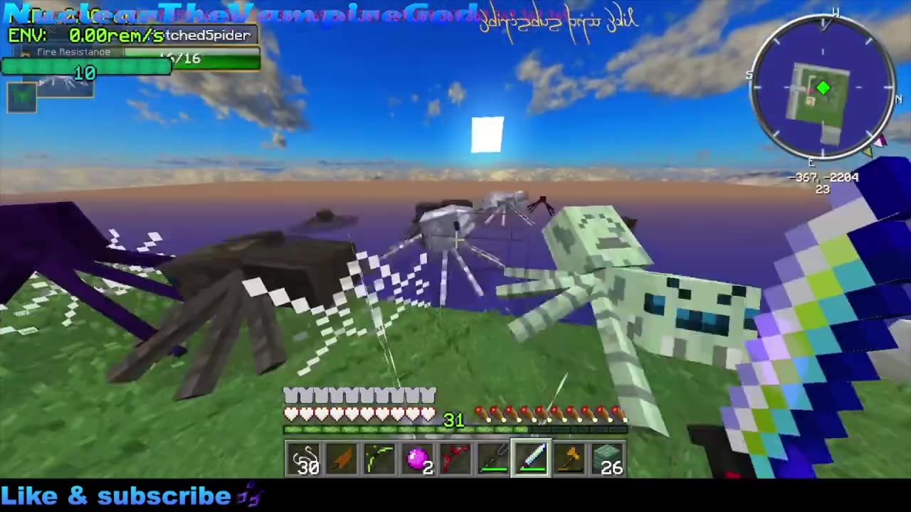Minecraft Rulecraft Ep 2060 Nuclear vs Fozzie the monster