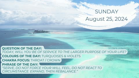 Numerology Energies for Sunday, August 25, 2024