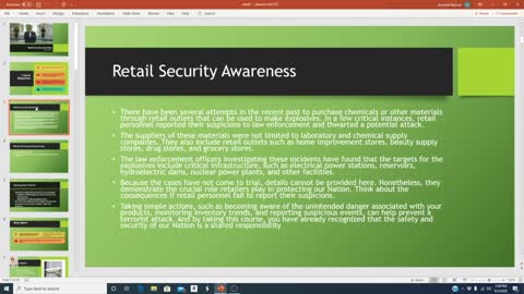 RETAIL SECURITY OFFICER COURSE Part 3