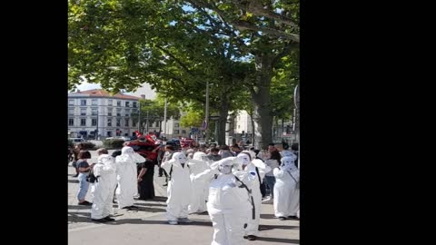 Les Masques Blancs Lyon Manif HEH 18 sept