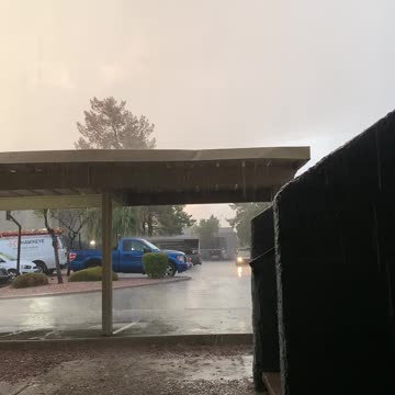 Bolt of lightning set off the car alarms