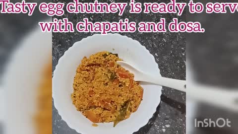 Easiest way to cook egg chutney