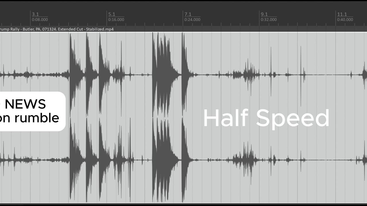 New Audio From Trump Rally Assassination Attempt in 3 Different Speeds