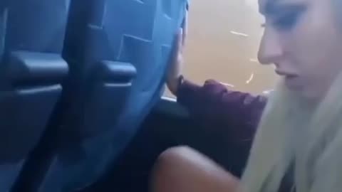 accident prone chick headbutts back of seat