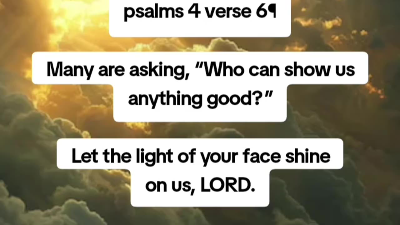 Psalms 4 verse 6