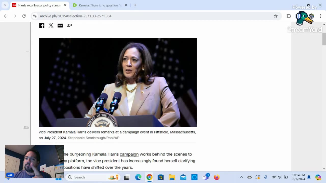 The Media Runs Cover For Kamala Harris Chronic Flip Flopping