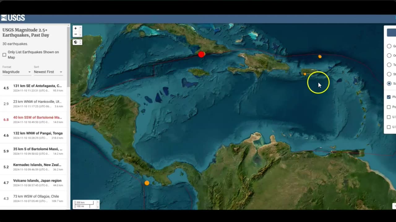 CUBA QUAKE - GUANTANAMO BAY - NOV.10, 2024