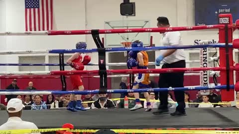 Joey boxing in Connecticut round 2