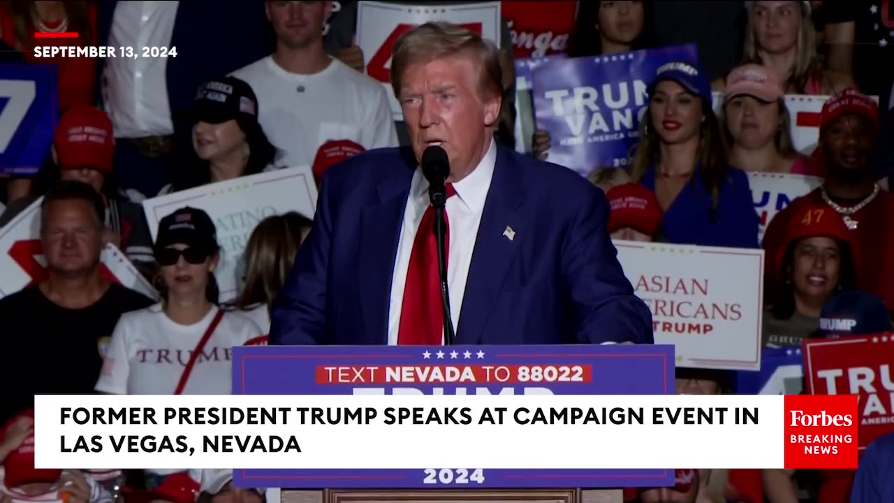 BREAKING NEWS: Trump Makes His Case Against Kamala Harris At Campaign Rally In Las Vegas, Nevada