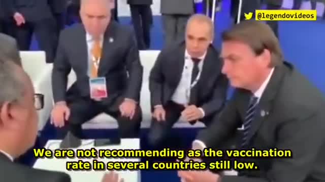 President Of Brazil, Jair Bolsonaro Confronts