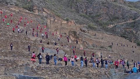 Preparation For A Big Celebration, Ollantaytambo, Peru