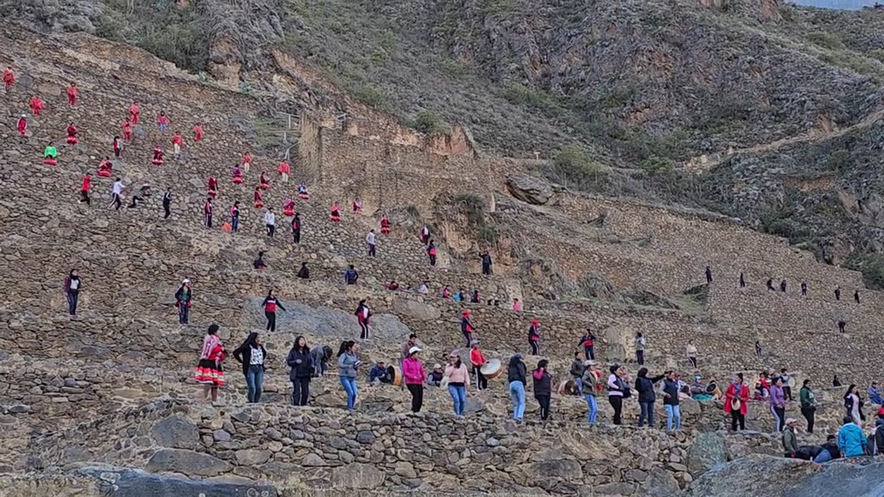 Preparation For A Big Celebration, Ollantaytambo, Peru