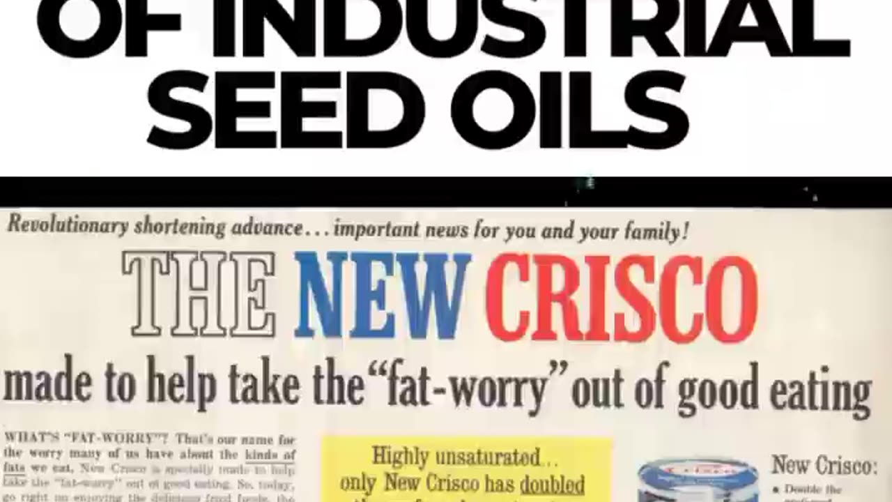 Dark History of Industrial Seed Oils