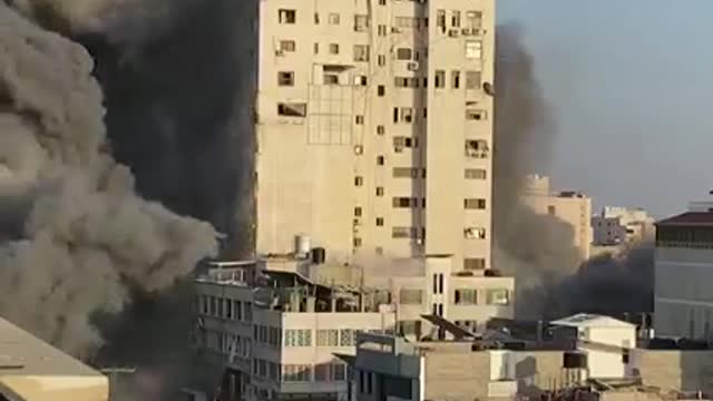 Desroyed building of GaZa