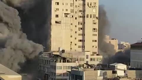 Desroyed building of GaZa