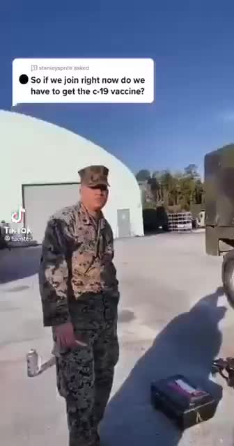 Military Members Asked if they Got the Vaccine