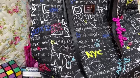 What's in my DKNY Graffiti Tote Bag